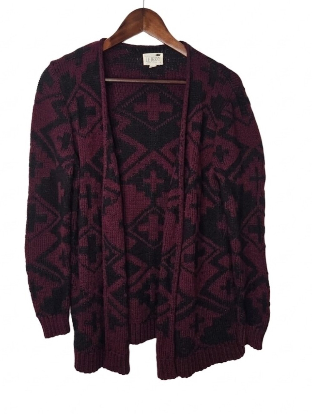 LA Hearts aztez printed cardigan sweater